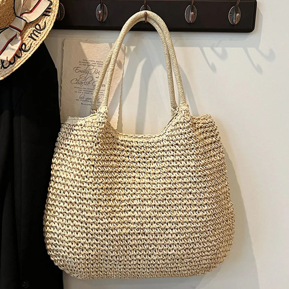 Luna Straw Tote
