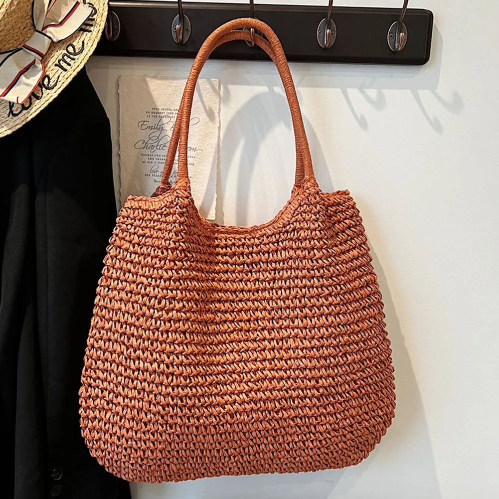 Luna Straw Tote