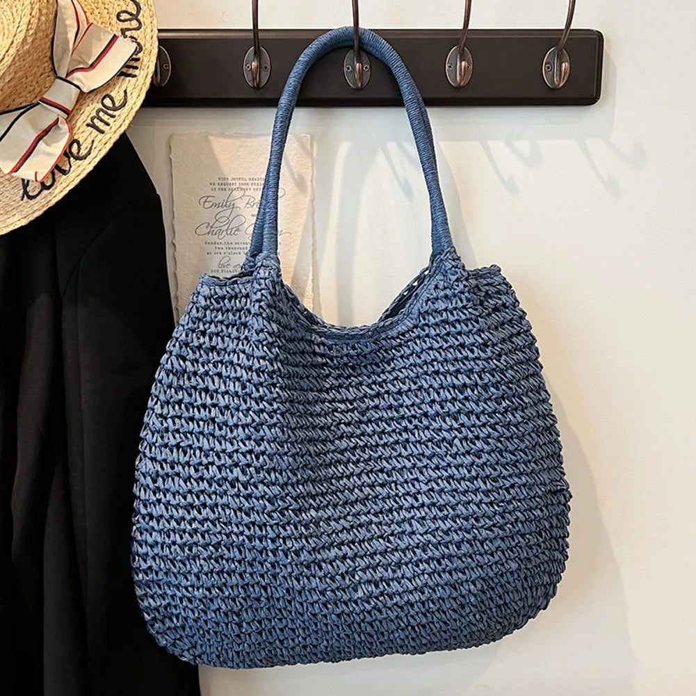 Luna Straw Tote