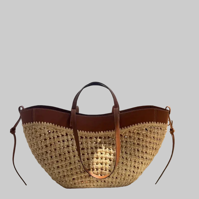 Lyra Straw Hobo Bag