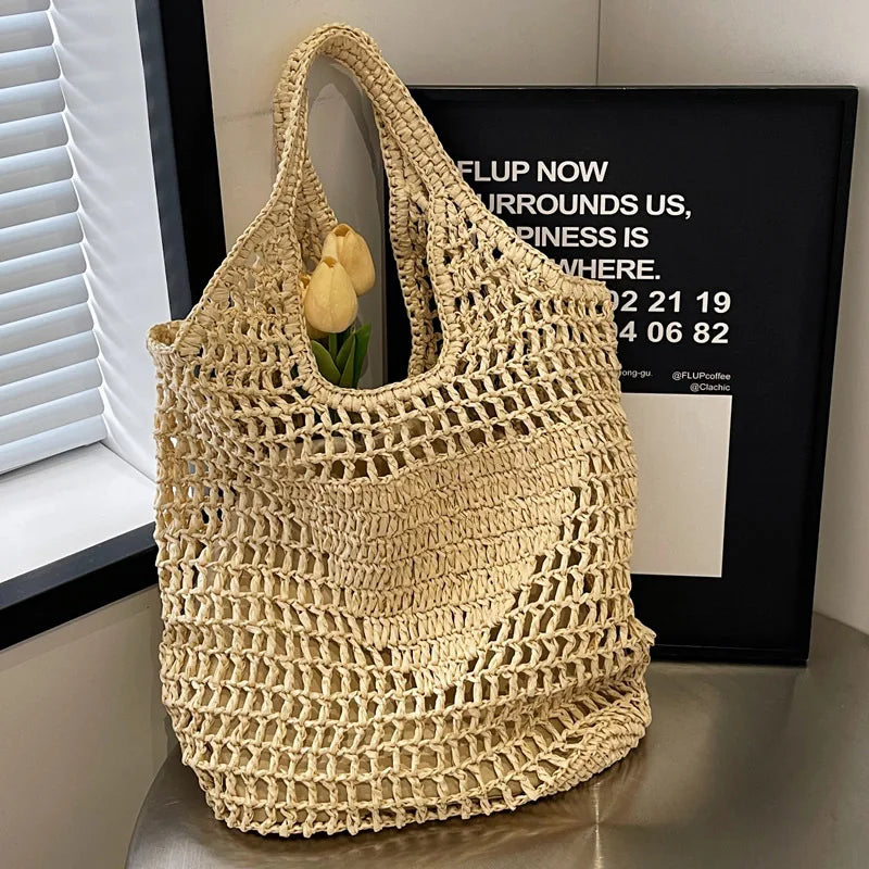 Etta Straw Tote