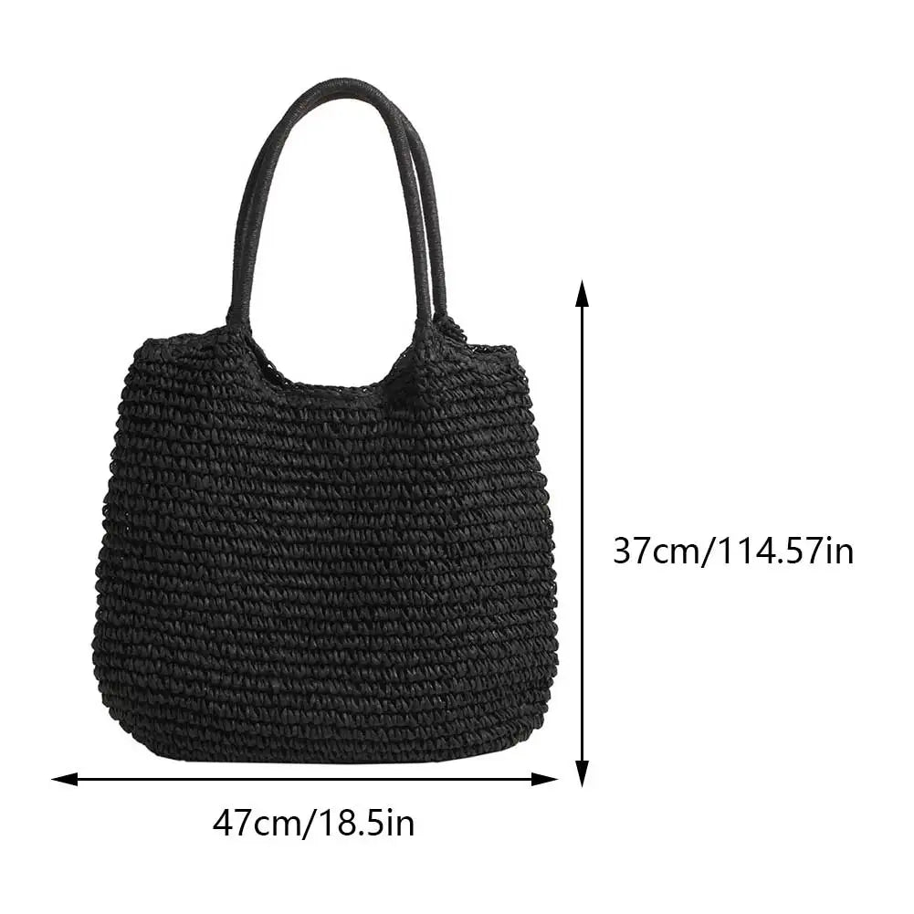 Luna Straw Tote