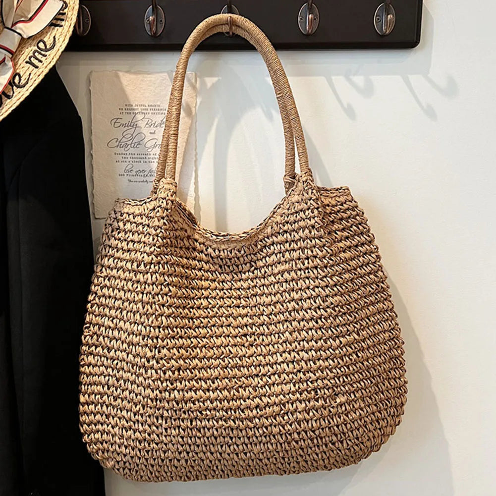 Luna Straw Tote