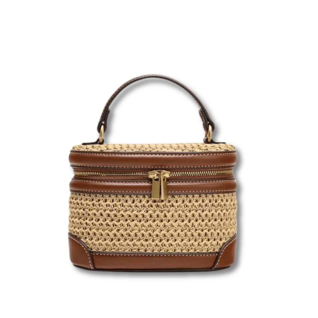 Iris Straw Box Bag