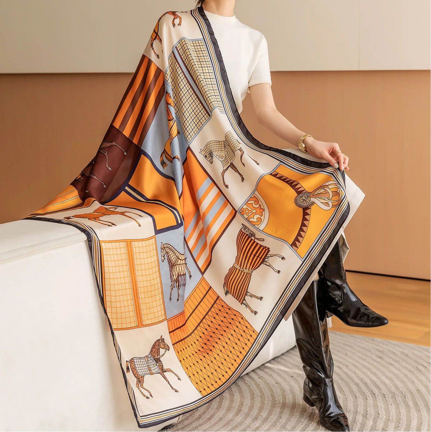 Bridle Silk Scarf