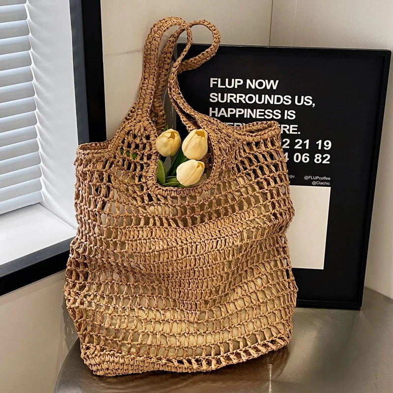 Etta Straw Tote