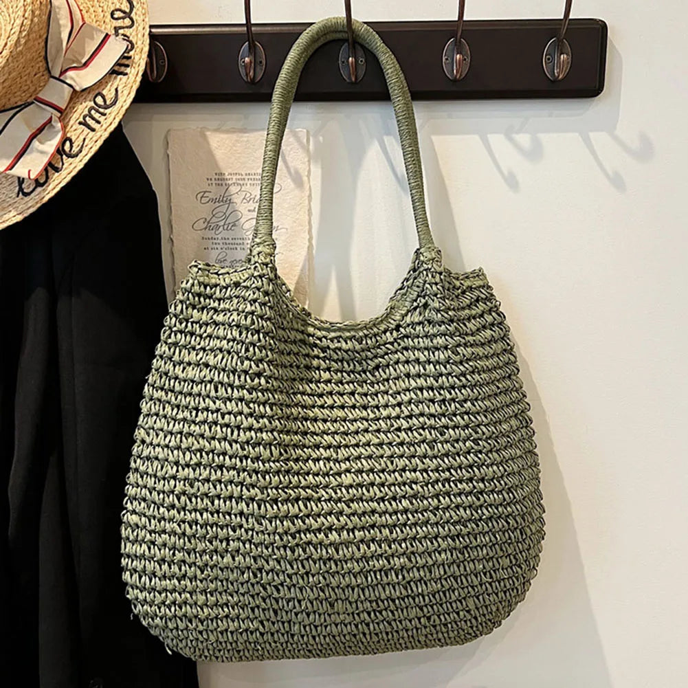 Luna Straw Tote