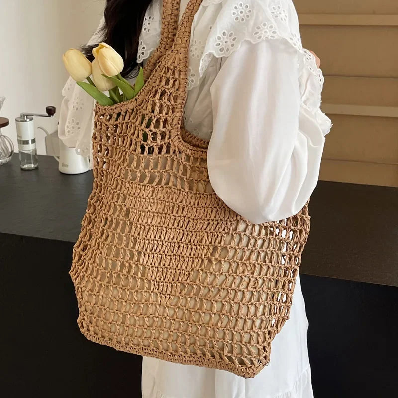 Etta Straw Tote