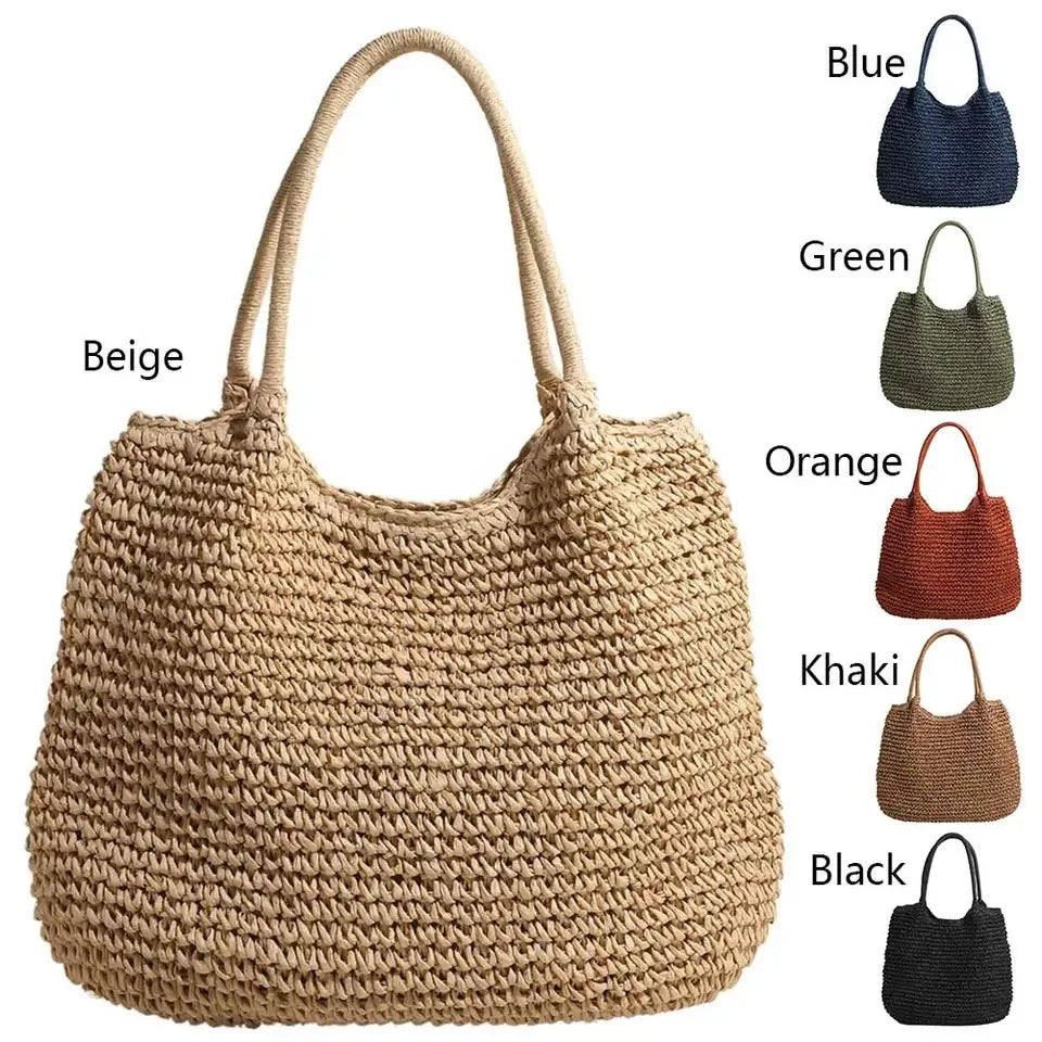 Luna Straw Tote